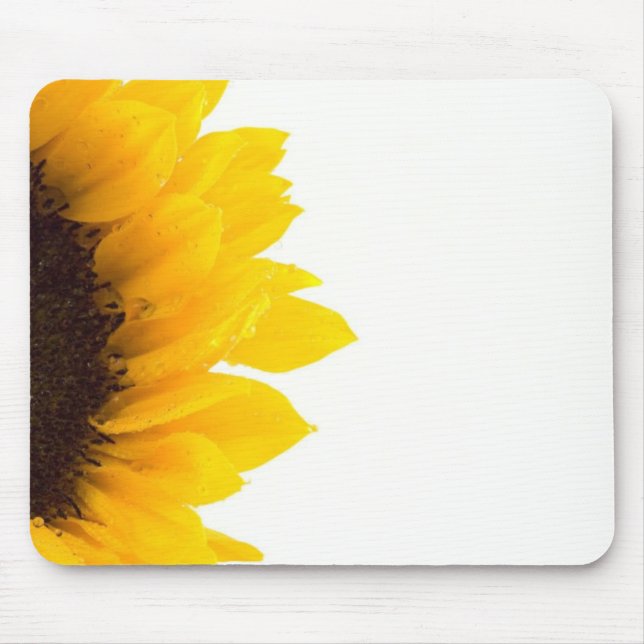 Half a Sunflower Mouse Pad (Front)