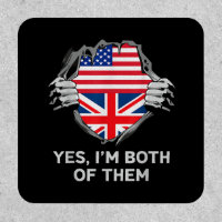 Half American Half British USA England Flag Mens W