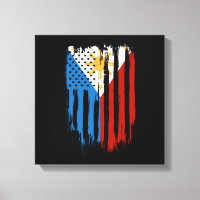 Half American Half Filipino Philippines Flag