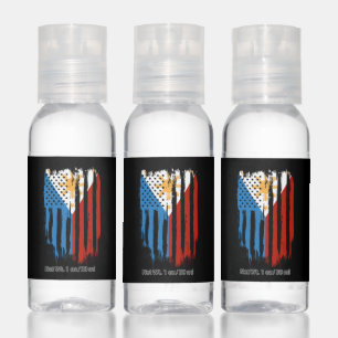 Half American Half Filipino Philippines Flag Hand Sanitizer