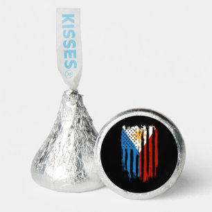 Half American Half Filipino Philippines Flag Hershey®'s Kisses®