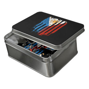 Half American Half Filipino Philippines Flag Jigsaw Puzzle