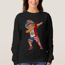 Half American Half Peruvian Boy Kid Peru Flag Patr Sweatshirt