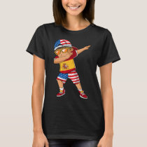 Half American Half Spanish Boy Kid Spain Flag Patr T-Shirt