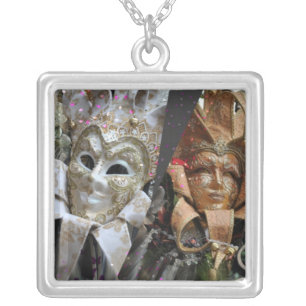 Half and Half of the Masks Necklace