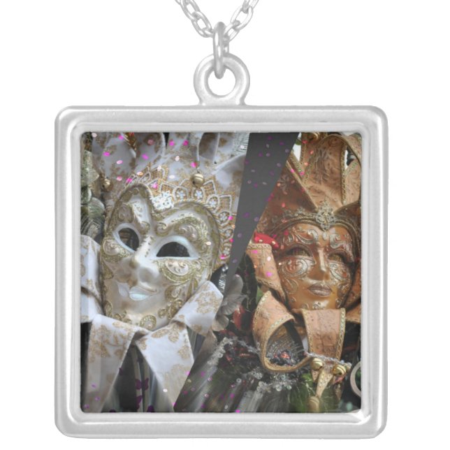 Half and Half of the Masks Necklace (Front)