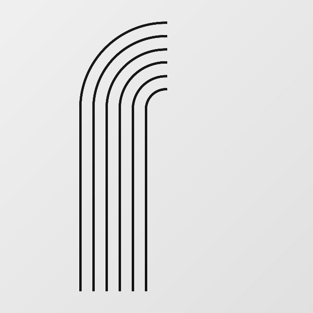  Half Arch Wall Decal-Boho Arch-Line Arch Decals (Front)