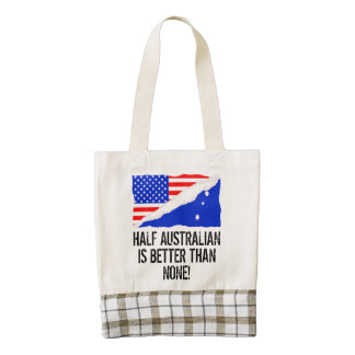 Half Australian Is Better Than None Zazzle HEART Tote Bag
