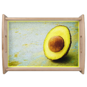 "Half Avocado" Cute Photo. Buy Now Serving Tray