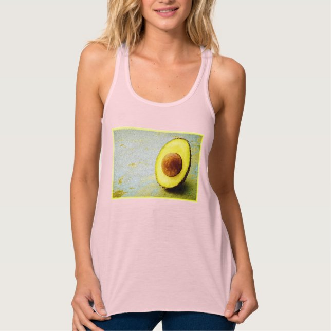 "Half Avocado" Cute Photo. Buy Now Tank Top (Front)