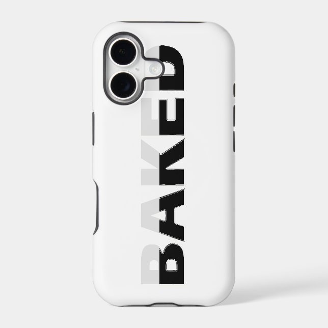 Half Baked Design Iphone Case (Back)