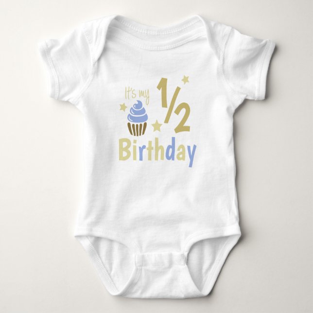 Half Birthday Baby Bodysuit (Front)
