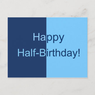 Half Birthday Card