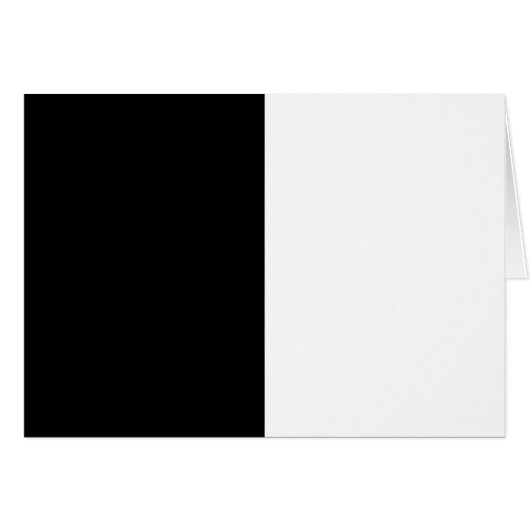 Half Black And Half White Middle Customize This Cards (Front Horizontal)