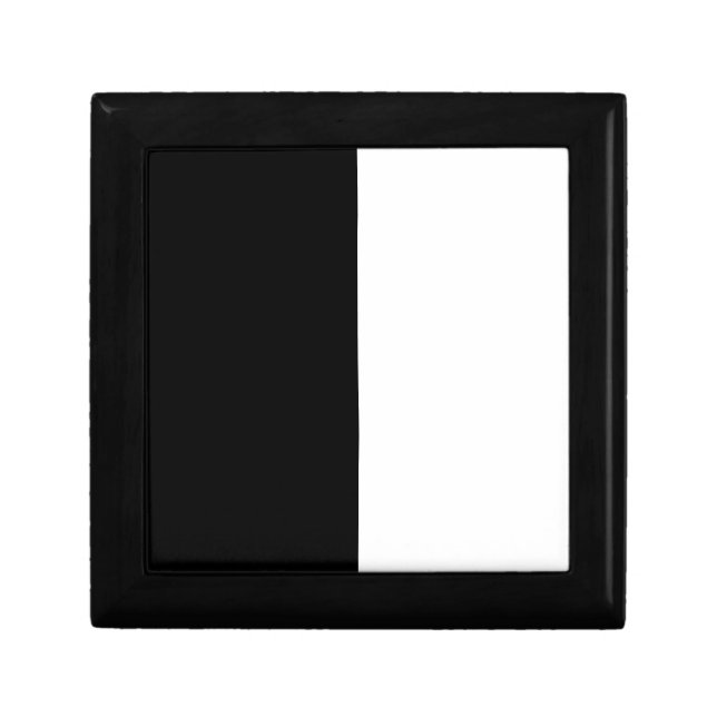 Half Black And Half White Middle Customize This Gift Box (Front)