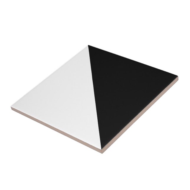 Half Black White Home Decor Renovations Tile (Side)