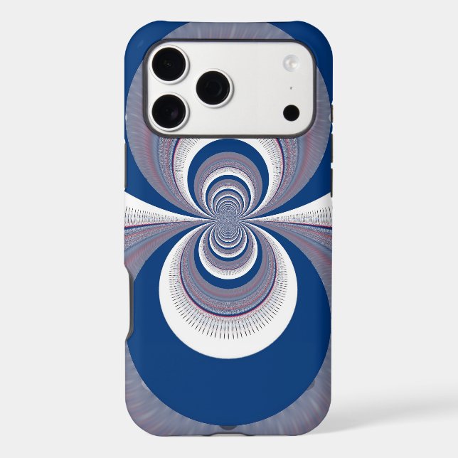Half Blue Iphone Case (Back)