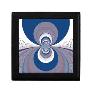 Half Blue Keepsake Box