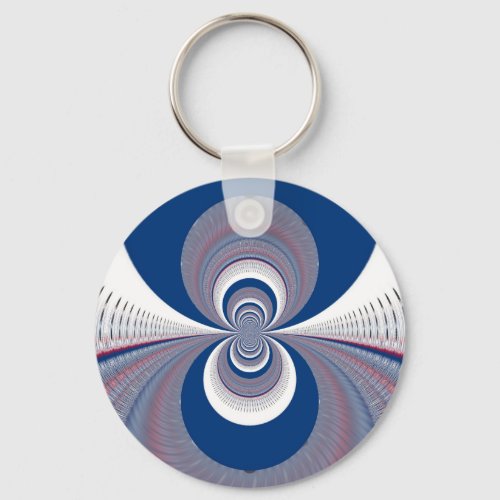 Half Blue Keychain