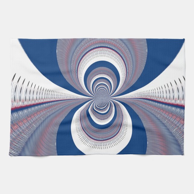 Half Blue Kitchen Towel (Horizontal)