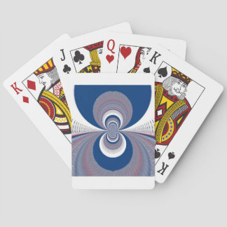 Half Blue Poker Cards