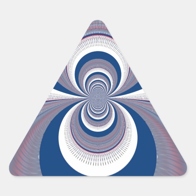 Half Blue Triangle Sticker (Front)