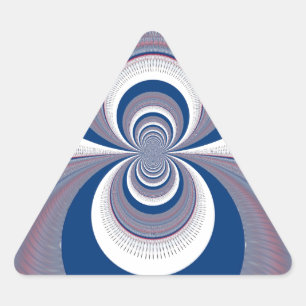 Half Blue Triangle Sticker