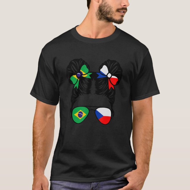 Half Brazilian Half Czech Girl Brazil Kids T-Shirt (Front)