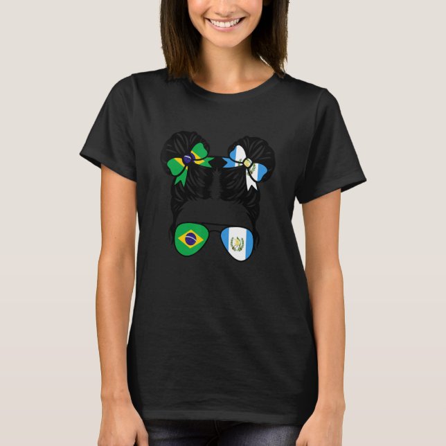 Half Brazilian Half Guatemalan Girl Brazil Kids T-Shirt (Front)