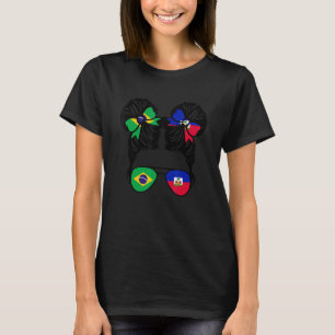 Half Brazilian Half Haitian Girl Brazil Kids T-Shirt