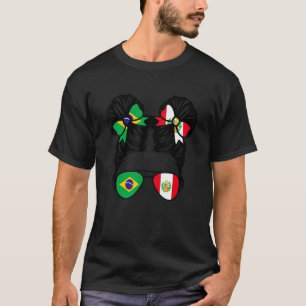 Half Brazilian Half Peruvian Girl Brazil Kids T-Shirt