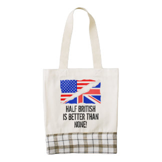 Half British Is Better Than None Zazzle HEART Tote Bag