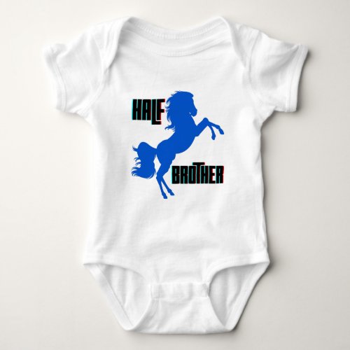 Half Brother Horse Rearing Baby Bodysuit