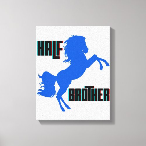 Half Brother Horse Rearing Canvas Print