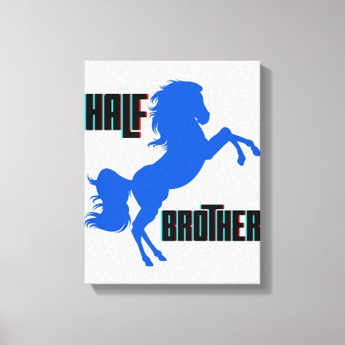 Half Brother Horse Rearing Canvas Print