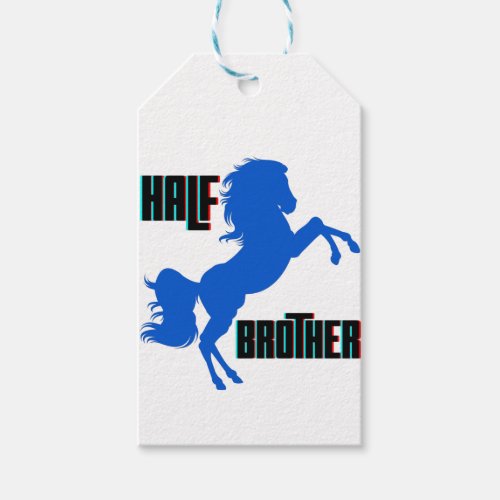 Half Brother Horse Rearing Gift Tags