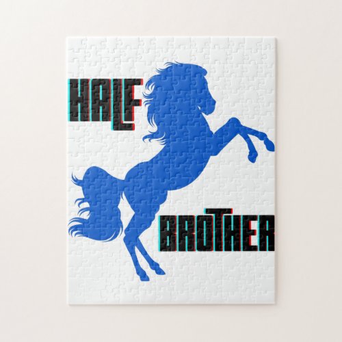 Half Brother Horse Rearing Jigsaw Puzzle