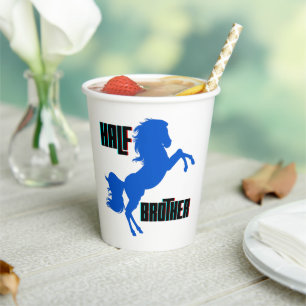 Half Brother Horse Rearing Paper Cups