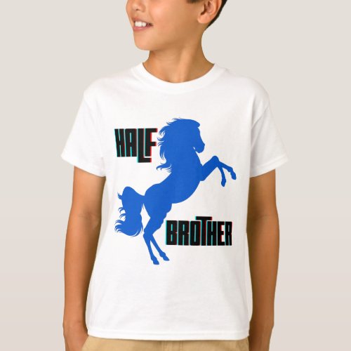 Half Brother Horse Rearing T_Shirt