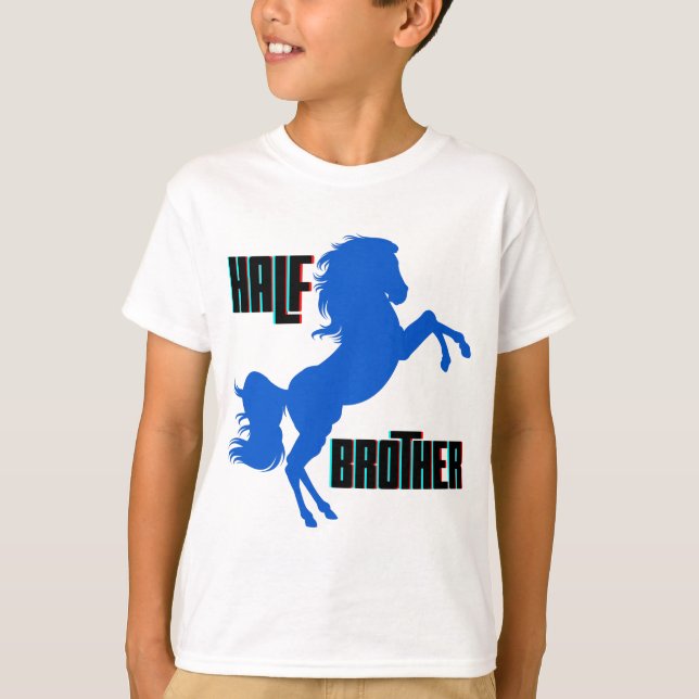Half Brother Horse Rearing T-Shirt (Front)