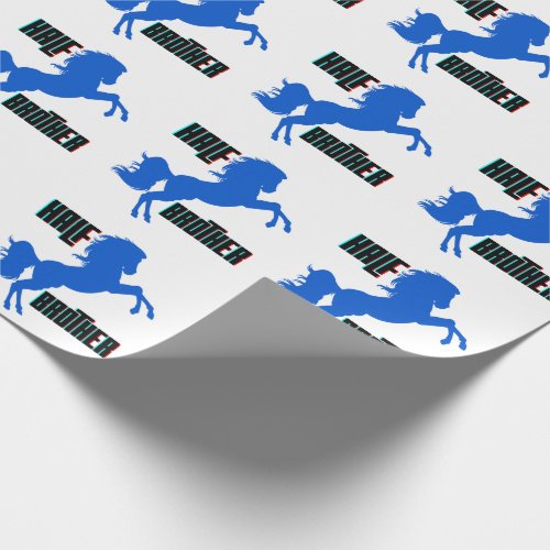 Half Brother Horse Rearing Wrapping Paper