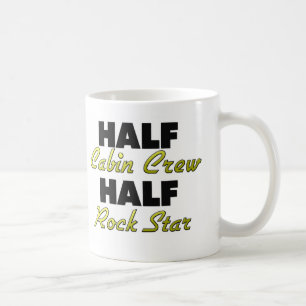 Half Cabin Crew Half Rock Star Coffee Mug