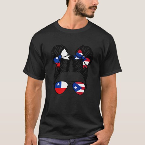 Half Chilean Half Puerto Rican Girl Chile Kids Her T_Shirt