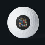 Half Christmas Half Hanukkah Christmukkah Funny  Golf Balls<br><div class="desc">Christmas Hanukkah mashup,  menorah Christmas,  interfaith holiday humor,  Chrismukkah,  funny Jewish Christmas,  holiday crossover,  Jewish humor,  festive dual holiday,  Christmas 2025,  Hanukkah 2025</div>