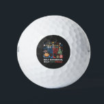 Half Christmas Half Hanukkah Christmukkah Funny  Golf Balls<br><div class="desc">Christmas Hanukkah mashup,  menorah Christmas,  interfaith holiday humor,  Chrismukkah,  funny Jewish Christmas,  holiday crossover,  Jewish humor,  festive dual holiday,  Christmas 2025,  Hanukkah 2025</div>
