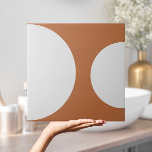 Half Circle Pattern Modern Terracotta Geometric Ceramic Tile