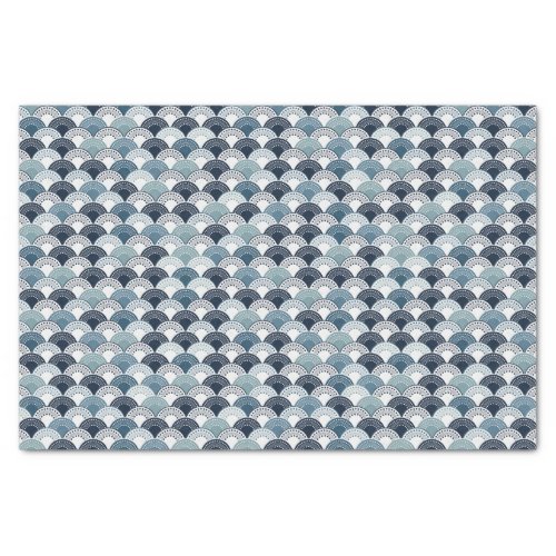 Half Circle Scale Seamless Pattern Tissue Paper