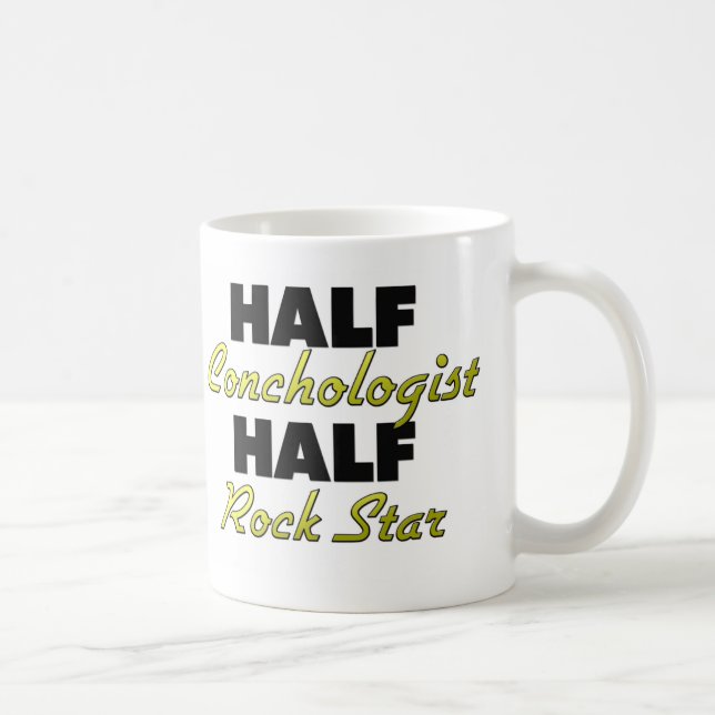 Half Conchologist Half Rock Star Coffee Mug (Right)