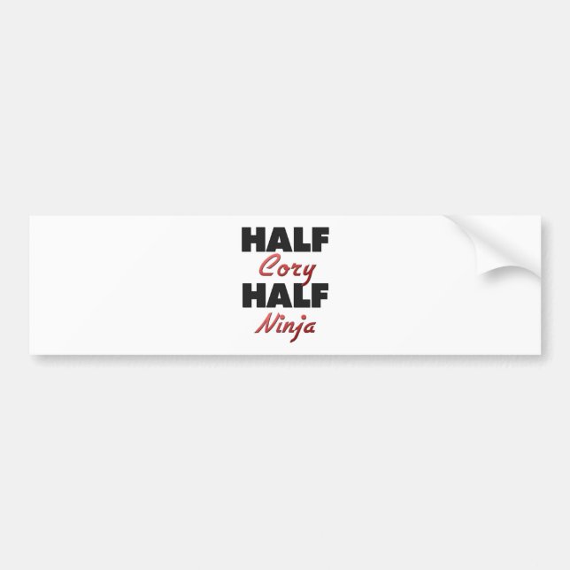 Half Cory Half Ninja Bumper Sticker (Front)