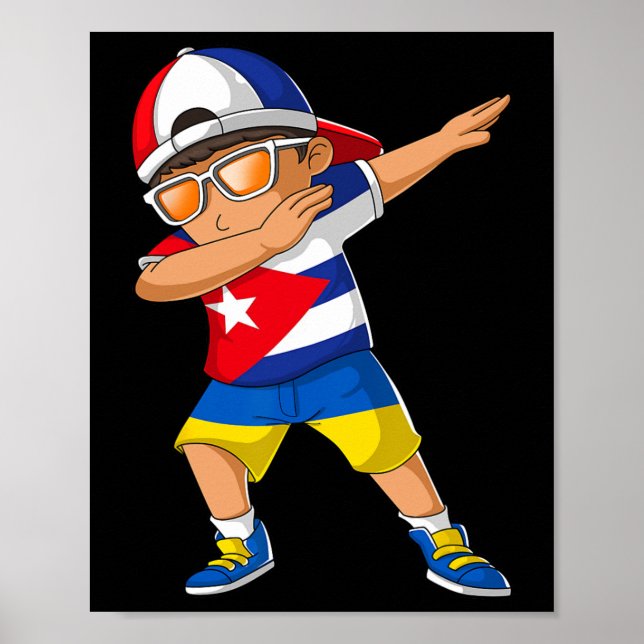 Half Cubyn Half Ukrainian Boy Kid Cuby Ukraine Fla Poster (Front)